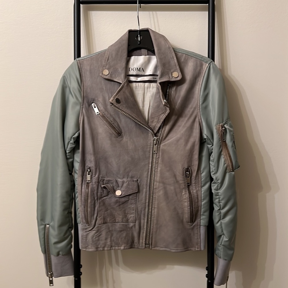 Doma leather bomber jacket Sz: small NWOT